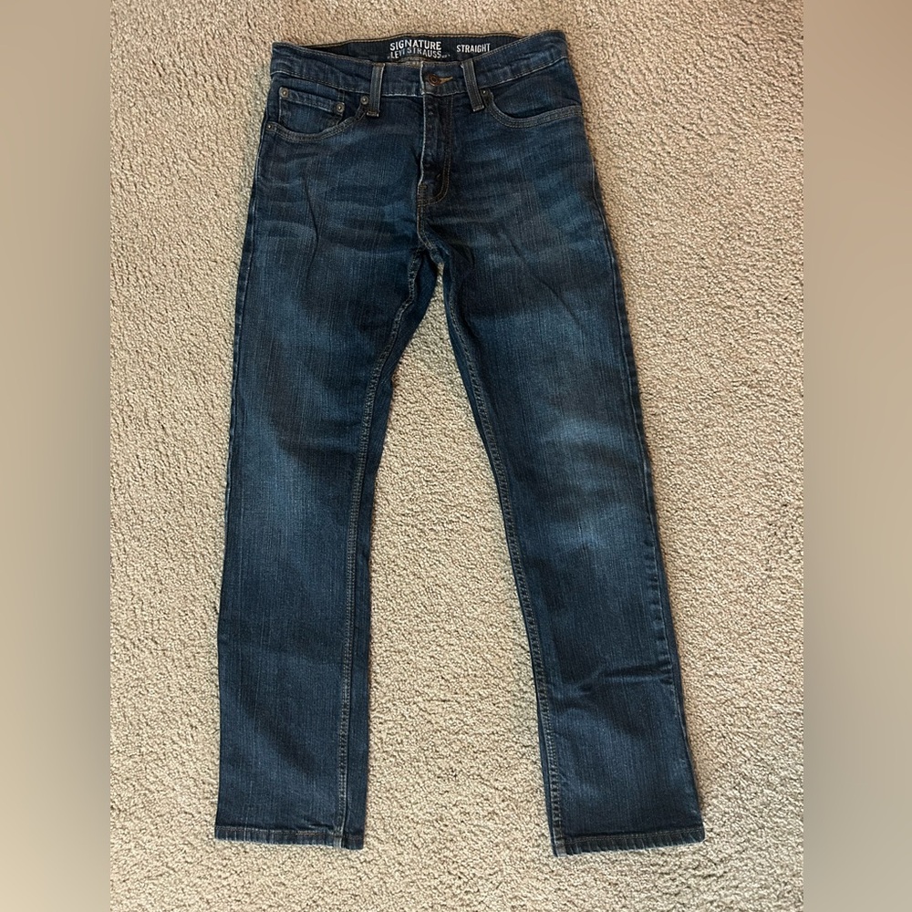 Signature by Levi Strauss Dark Blue Slim Jeans